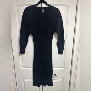 Anthropology black sweater dress